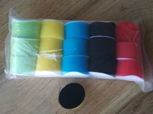 16 unids/set almohadilla de pulido para pulidor de coche 2 pulgadas 50mm pulido círculo pulido Pad Kit de herramientas para pulidor de coche cera Pulidora automática