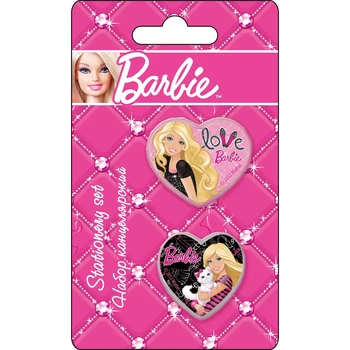 

Set of stationery Academy of groups Barbie sharpener large, eraser figured