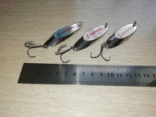 Sequins Spoon Lure Fishing-Hook Pike Hard Baits Bass with Treble 1pcs 3g/60g-Sliver