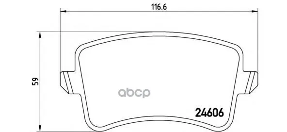 Колодки Тормозные Audi A4/A5/Q5 1.8-3.2 07- Задние Brembo P85100 Brembo арт. P85100