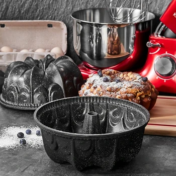 

Karaca Aries Black New Casting Granite Cake Mold 23 cm