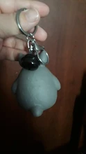 LLavero de animales de Totoro para hombre o mujer, llavero de piel con abalorio de Metal para bolso de coche