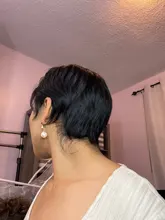 Tinashe belleza Bob corto peluca con flequillo corte Pixie brasileño pelucas de cabello humano Remy máquina barato rojo marrón pelucas para mujeres