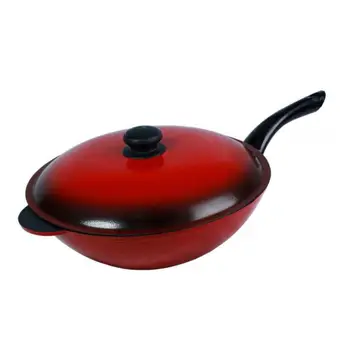 

Frying Pan 300 with one lit. eyelet and cover wok (лw30уpк)
