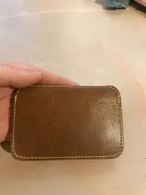 Tarjetero de cuero de negocios para hombre, billetera delgada con bloqueo, monedero, tarjetero