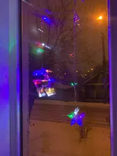 LED Deer Star Moon Curtain Light 220V 110V Christmas Garland String Fairy Lights Outdoor