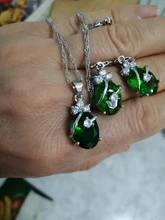 Conjuntos de joyería Vintage para mujer, colgante de piedra de cristal de Plata de Ley 925, dijes, collar de boda, pendientes de aro