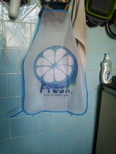 Semi transparente a prueba de agua Anti-delantal resistente al aceite de fruta de impresión breve adultos delantal de cocina para hornear accesorios de cocina delantal babero