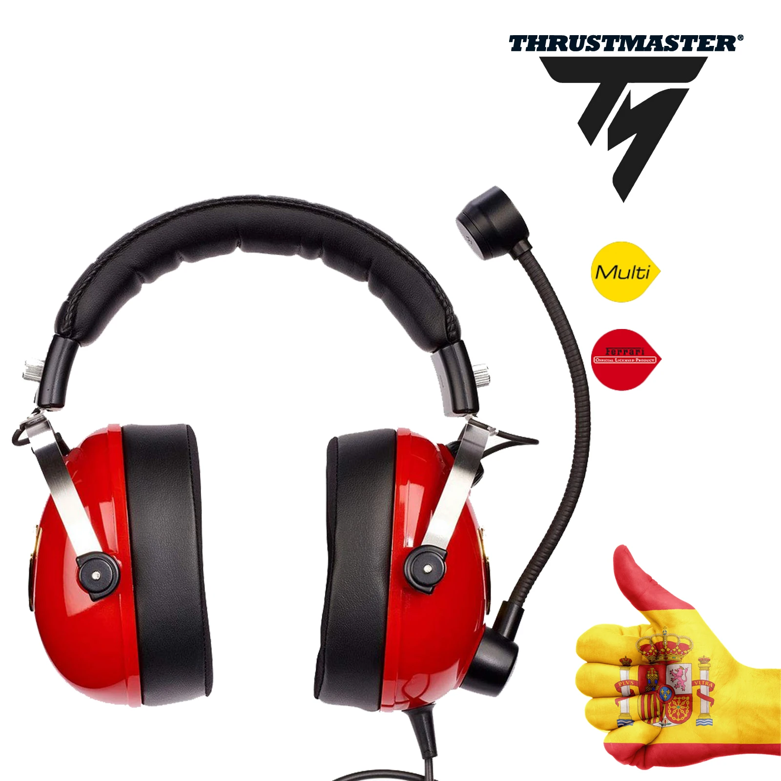 THRUSTMASTER CUFFIE + Martinetti mic T RACING EDIZIONE FERRARI Scuderia  Gaming PC PS4 XBOX SIWTCH|Video Game Consoles| - AliExpress