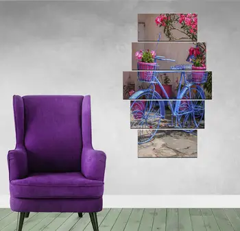 

Bicycle Themed 5 Piece Mdf Table