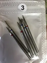 Brocas de cerámica de diamante para uñas, fresadora rotativa para máquina de manicura y pedicura, taladro eléctrico y accesorio, 6 uds.