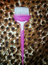 Cepillos de pelo Natural con mango de PP profesional, peine esponjoso de resina, para peluquero, tinte para el pelo, peine para estilismo, 1 ud.