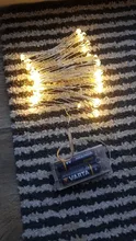 Lights Led-String Battery-Operated Firecracker Fairy Party Copper-Wire Christmas-Window