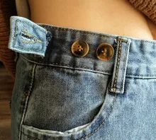 Luck A-Falda vaquera larga Retro Para niña y mujer, falda larga de cintura alta con botones y bolsillos, Vaqueros rectos de talla grande