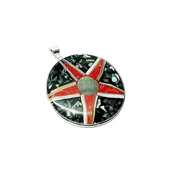 

Pendant Silver Law 40mm 925m. Shell star [AA8059]