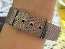 Reloj de pulsera de cuarzo y acero inoxidable para hombre, cronógrafo ultrafino de malla de lujo, masculino, envío gratis