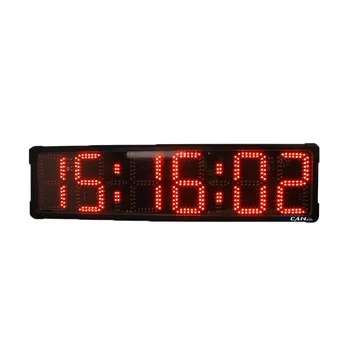 Cheap Ganxin 8'' 6 Digits Red LED Race Timing Sport Timer Marathon Running Countdown Clock