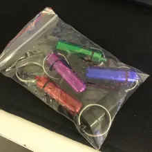 Caja de aluminio impermeable para pastillas, soporte de almacenaje para medicinas, llavero de contenedor, caja de medicina para el cuidado de la salud