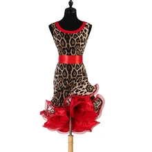 Платье для латинских танцев с леопардовым принтом; платье для сальсы; платье для латинских танцев; кружевное женское платье в горошек; платье для латинских танцев для девочек; lq138