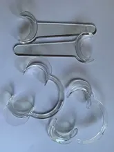 Lanpai-abrelatas de labios en forma de C, material Dental para odontología, 2 uds.