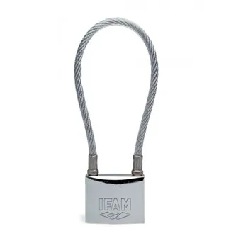 

PADLOCK SECURITY BOW LONG WIRED IN. INOX IFAM