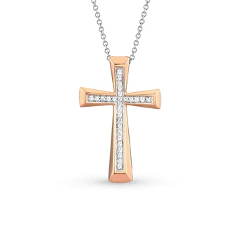 

Gold pendant with diamonds sunlight sample 585 test