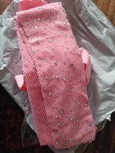 ¡Novedad de 2019! Medias de red con diamantes de imitación para niñas, medias caladas de malla para niñas