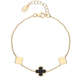 

Gold bracelet with Onyx sunlight sample 585