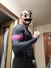 Camiseta con estampado 3D de lobo para hombre, medias de compresión para correr, camiseta transpirable de manga larga, ropa deportiva Rashgard para gimnasio y ciclismo