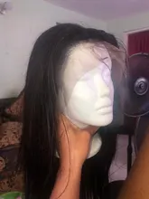 Hueso recto frente de encaje pelucas de cabello humano transparente peluca Frontal de encaje T parte Remy brasileño recto peluca con malla Frontal 28 30 pulgadas