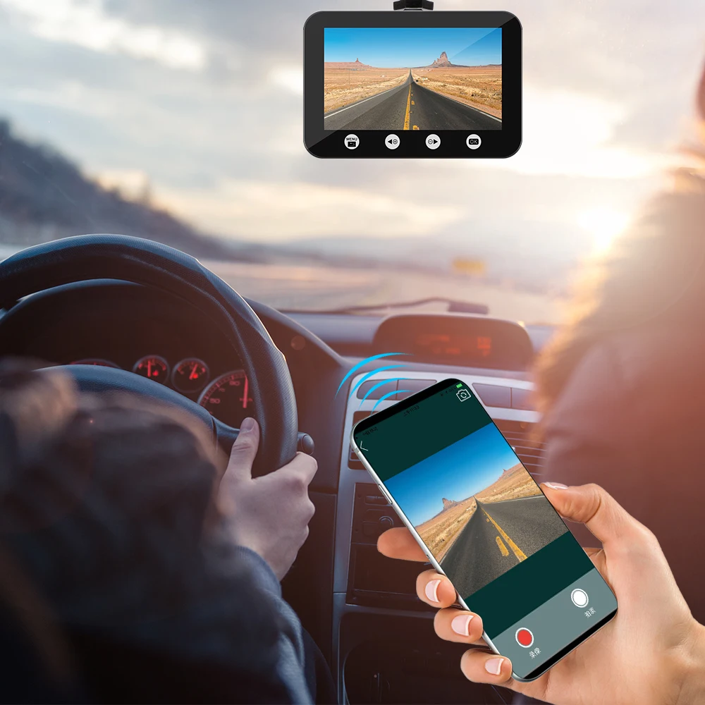 Автомобильный видеорегистратор SYS Dual 1080P Wi Fi SONY IMX323 с 2 отдельными передними и