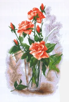 

689 Set for embroidery Hobby & Pro's Roses in Glass's 46*28 cm