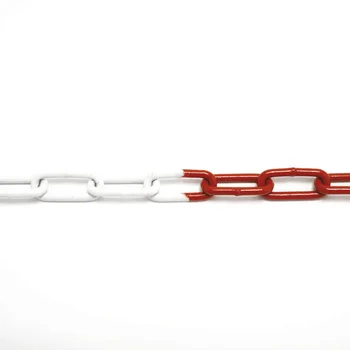 

Box chain red and white steel D.6 40M