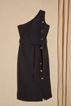 

Trendyol Belted Button Detail Dress TWOSS20EL2785
