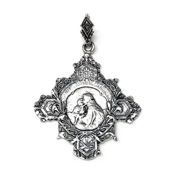 

Medal 925 Sterling Silver m San Antonio 40mm. Fence cross [AB9274GR] -Customizable-RECORDING INCLUDED IN THE PRICE