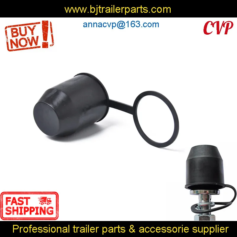 Universal Trailer Hitch Ball Cover Cap Plastic Towball Protect Black 50mm 2inch Tow Ball Protector RV Parts Camper Caravan