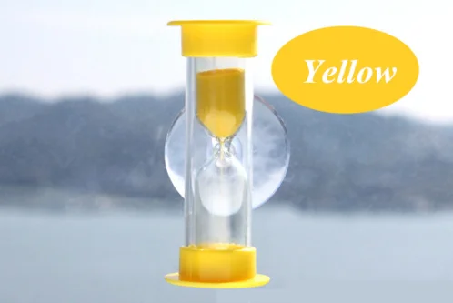 Yellow Игрушка таймер для душа с присоской практичные песочные часы инструмент для купания Гаджет Удобные песочные часы ABS аксессуары для ванной дома - Цвет: Yellow
