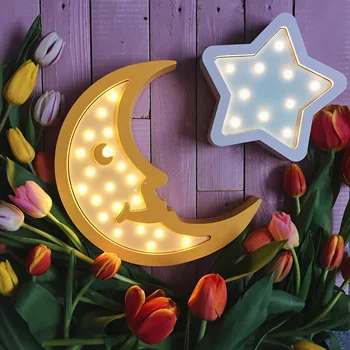 

Children's night light moon month moon sky asterisk lamp антибабайка LED lamp kids toy home decor gift дочке