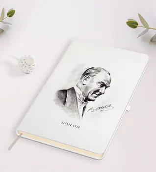 

Personalized Ataturk Themed White Notebook-10