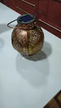 Solar-Lanterns Garden-Lights-Decor Fence Handle Hanging Tree Patio Bronze Retro Hollow
