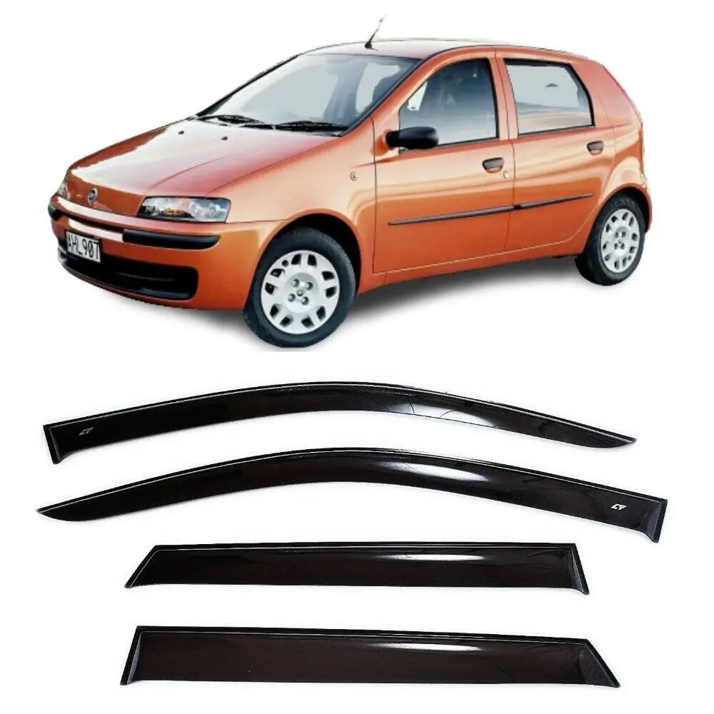 Дефлекторы окон Cobra Tuning F21599 на авто Fiat Punto II Hatchback 5d 1999-2003 4 шт./комп. ветровики от