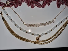 Docona-tobillera multicapa de cuentas para mujer, color blanco, con carcasa de oro, borla de punto, brazalete en capas, joyería para pies 8408