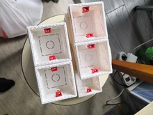 Atlectric-Mounting-Box Socket Cassette-Switch Internal White Hidden 86 Red Concealed