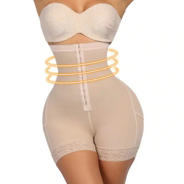 low back shapewear HEXIN Plus Shapewear Workout Waist Trainer Corset Butt lifter Tummy Control Plus Size Booty Lift Pulling Underwear Shaper best shapewear for women Shapewear