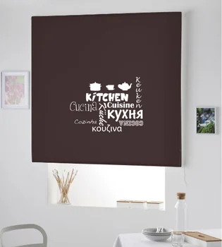 

Blind Iroa roll for Kitchen/Kitchen multilingual! ROLLER BLINDS TRANSLUCENT! (CHOCOLATE 100X175)