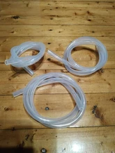 Manguera de goma de silicona transparente de grado alimenticio, de 1 metro, 7, 8, 9, 12 y 14 mm de diámetro de tubo Flexible de silicona