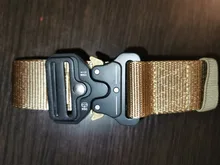 Cinturón táctico militar de nailon para hombre, accesorios de caza, equipo de servicio, hebilla de Metal