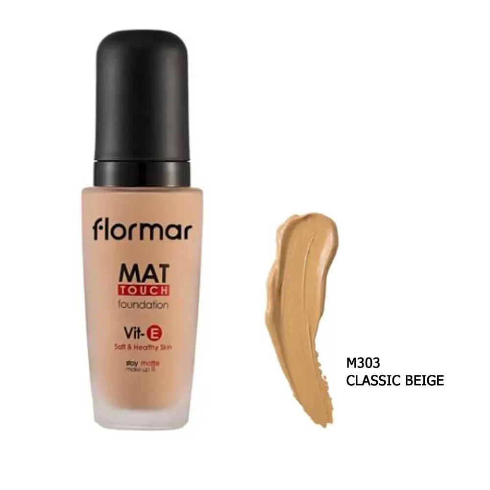 Тональная основа Flormar тонированная увлажняющая для макияжа с полным
