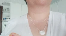 Collar de cadena de cuentas bohemias para mujer, gargantilla de Plata de Ley 925, cadena de clavícula, regalo para niña