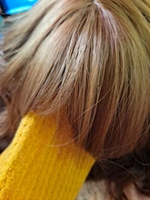 AISI QUEENS corto marrón peluca pelucas sintéticas con flequillo para las mujeres púrpura de la onda de agua Natural Bob pelucas resistente al calor falso pelo